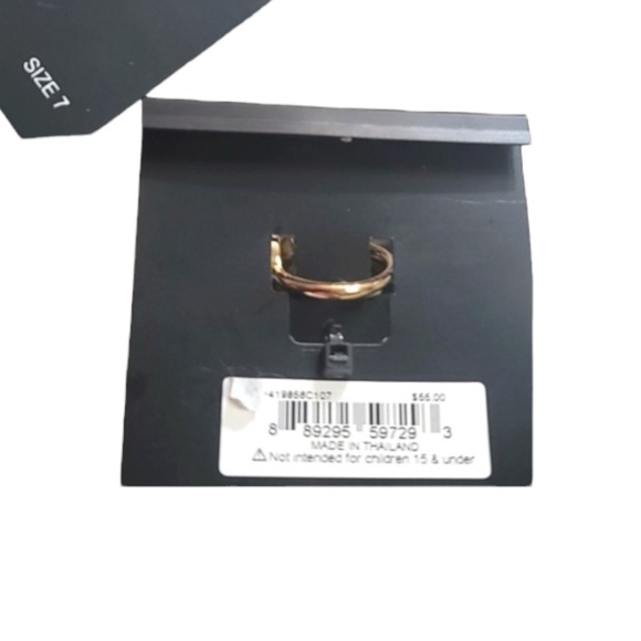 Coach New York Pearl Ring with  Signature C Logo Gold  size 7 NWT - Picture 5 of 5